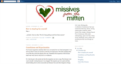 Desktop Screenshot of missivesfromthemitten.blogspot.com