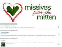 Tablet Screenshot of missivesfromthemitten.blogspot.com