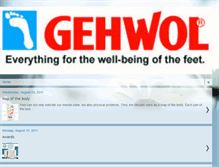 Tablet Screenshot of gehwolfootcare.blogspot.com