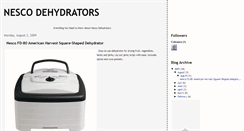 Desktop Screenshot of nesco-dehydrators.blogspot.com