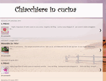 Tablet Screenshot of chiacchiereincucina.blogspot.com