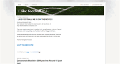 Desktop Screenshot of ilikefootballme.blogspot.com
