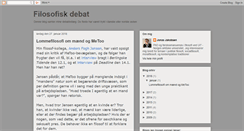 Desktop Screenshot of filosofiskdebat.blogspot.com