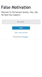 Mobile Screenshot of falsemotivation.blogspot.com