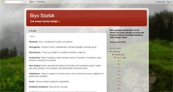 Desktop Screenshot of biyosozluk.blogspot.com