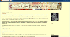 Desktop Screenshot of kaosfamilykitchen.blogspot.com