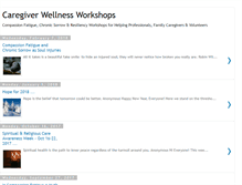 Tablet Screenshot of caregiverwellness.blogspot.com