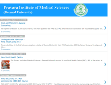 Tablet Screenshot of pravarauniversity.blogspot.com