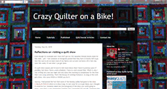 Desktop Screenshot of crazyquilteronabike.blogspot.com