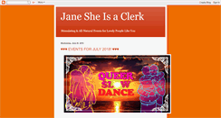 Desktop Screenshot of janesheisaclerk.blogspot.com