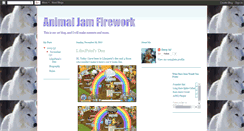 Desktop Screenshot of animaljamfirework.blogspot.com