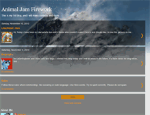 Tablet Screenshot of animaljamfirework.blogspot.com