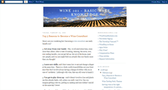 Desktop Screenshot of basicwineknowledge.blogspot.com