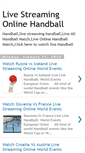 Mobile Screenshot of livestreamingonlinehandball.blogspot.com