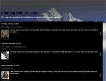 Tablet Screenshot of huntingwithhound.blogspot.com