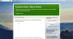 Desktop Screenshot of conservationvalue.blogspot.com