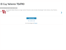 Tablet Screenshot of elcuyvalienteteatro.blogspot.com