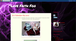 Desktop Screenshot of lovefaithfoo.blogspot.com