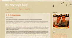 Desktop Screenshot of mynewstyleblog.blogspot.com