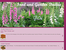 Tablet Screenshot of foodandgardendailies.blogspot.com