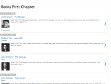 Tablet Screenshot of booksfirstchapter.blogspot.com