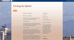 Desktop Screenshot of living-in-qatar.blogspot.com