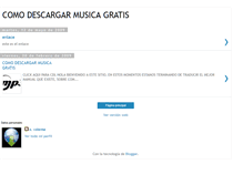 Tablet Screenshot of comodescargarmusicagratis.blogspot.com