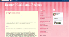 Desktop Screenshot of beauty-health-recipe.blogspot.com