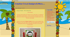 Desktop Screenshot of creativecricutdesigns.blogspot.com