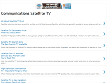 Tablet Screenshot of communications-satellite-tv.blogspot.com