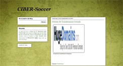 Desktop Screenshot of ciber-soccer.blogspot.com