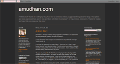 Desktop Screenshot of amudhans.blogspot.com