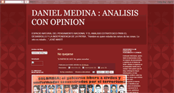 Desktop Screenshot of danielmedinaanalisisconopinion.blogspot.com