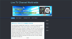 Desktop Screenshot of live-stream-channels.blogspot.com