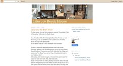 Desktop Screenshot of lakejoybeachhouse.blogspot.com