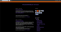 Desktop Screenshot of peaceworld-guild.blogspot.com