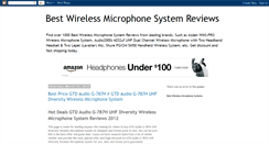 Desktop Screenshot of best-wireless-microphone-systems.blogspot.com