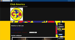 Desktop Screenshot of clubamerica2011.blogspot.com