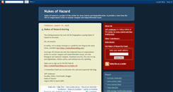 Desktop Screenshot of nukesofhazard.blogspot.com