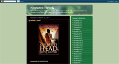 Desktop Screenshot of hyperactivetheology.blogspot.com