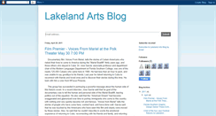 Desktop Screenshot of lakelandartsblog.blogspot.com