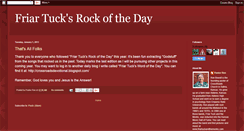 Desktop Screenshot of friartucksrockoftheday.blogspot.com