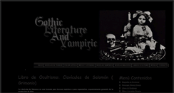 Desktop Screenshot of gothicliteratureandvampiric.blogspot.com