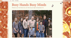 Desktop Screenshot of busyhandsbusyminds.blogspot.com