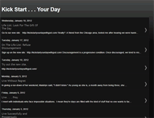 Tablet Screenshot of kickstarttoday.blogspot.com