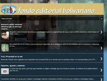 Tablet Screenshot of fondoeditorialbolivariano.blogspot.com