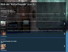 Tablet Screenshot of klubderkulturfreunde.blogspot.com