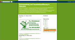 Desktop Screenshot of kleindienst-entruempelungen-muenchen.blogspot.com