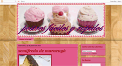 Desktop Screenshot of postresfacilesyrapidos.blogspot.com