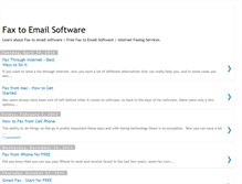 Tablet Screenshot of faxtoemailsoftware.blogspot.com